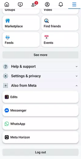 Facebook скриншот